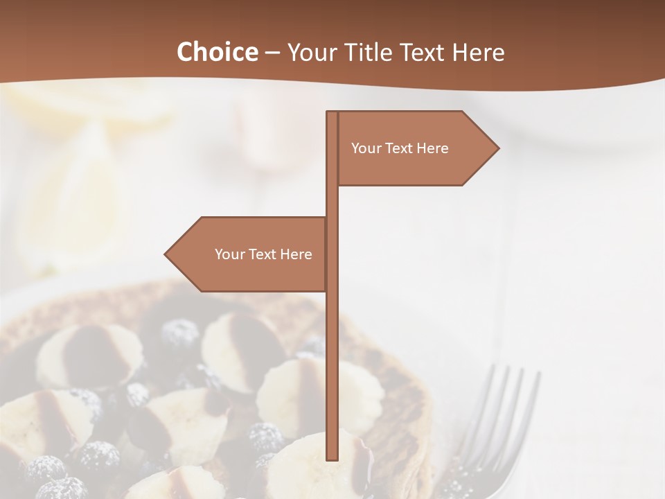 Baked Blueberry Close PowerPoint Template