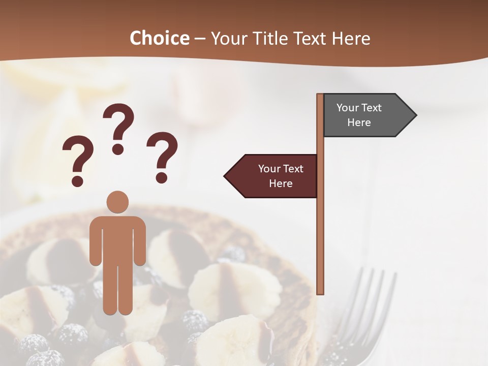 Baked Blueberry Close PowerPoint Template