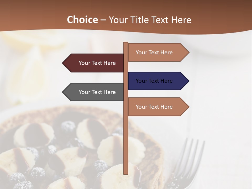 Baked Blueberry Close PowerPoint Template