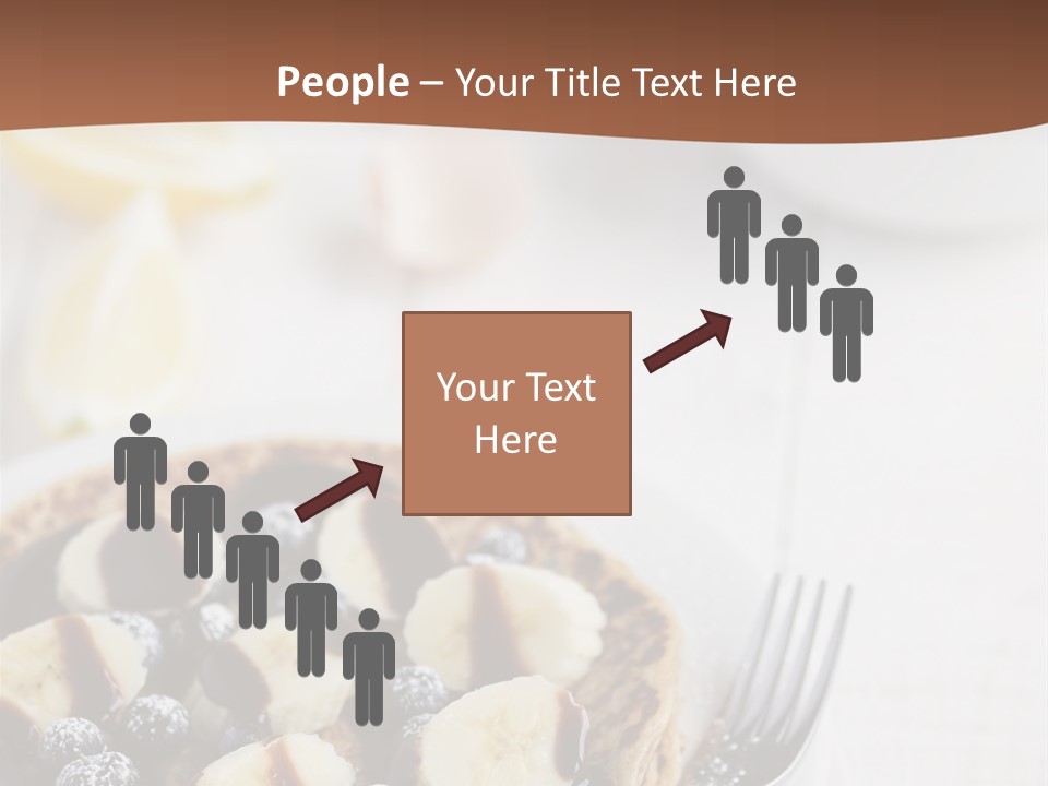 Baked Blueberry Close PowerPoint Template