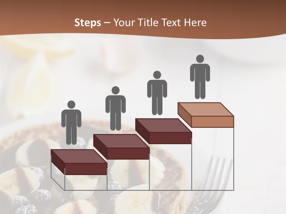 Baked Blueberry Close PowerPoint Template