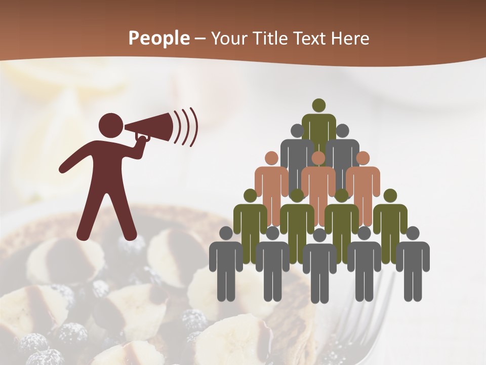 Baked Blueberry Close PowerPoint Template