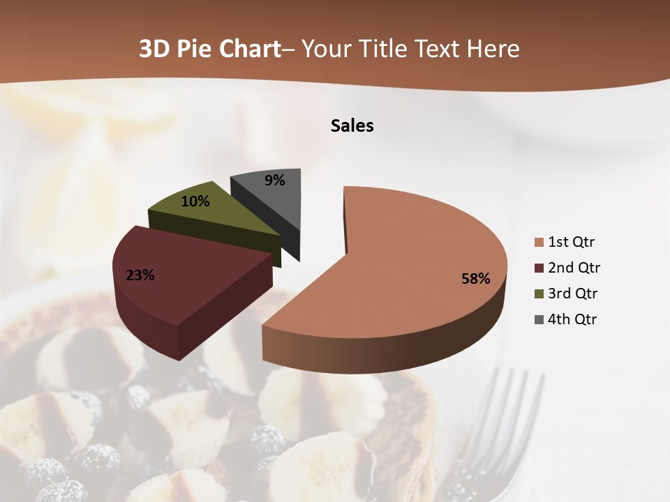 Baked Blueberry Close PowerPoint Template