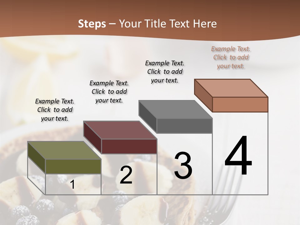 Baked Blueberry Close PowerPoint Template