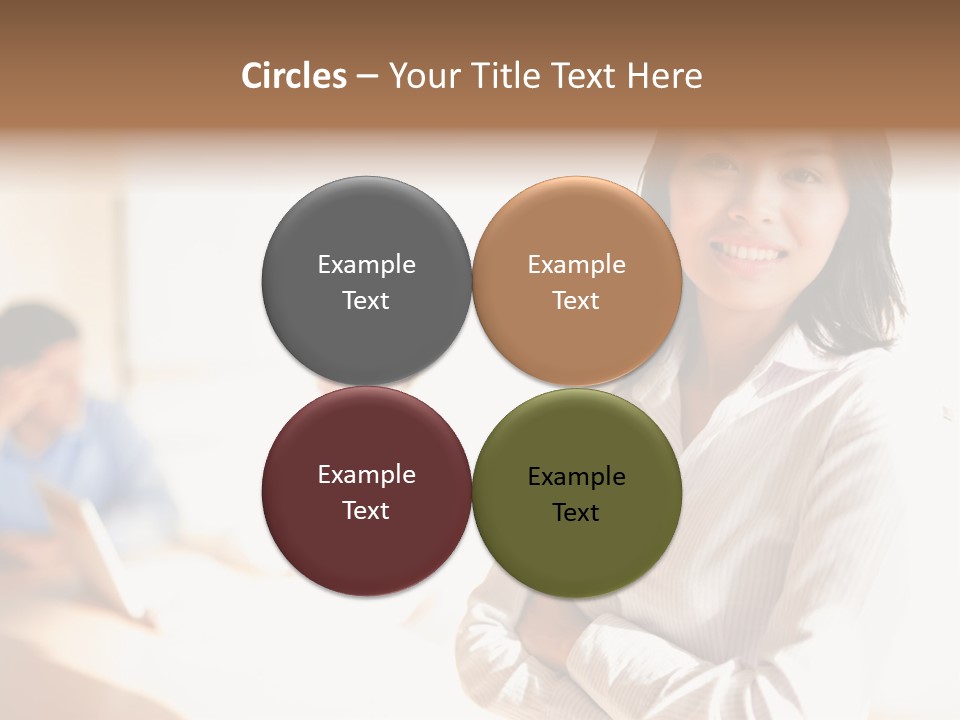 Corporate Happy Three PowerPoint Template