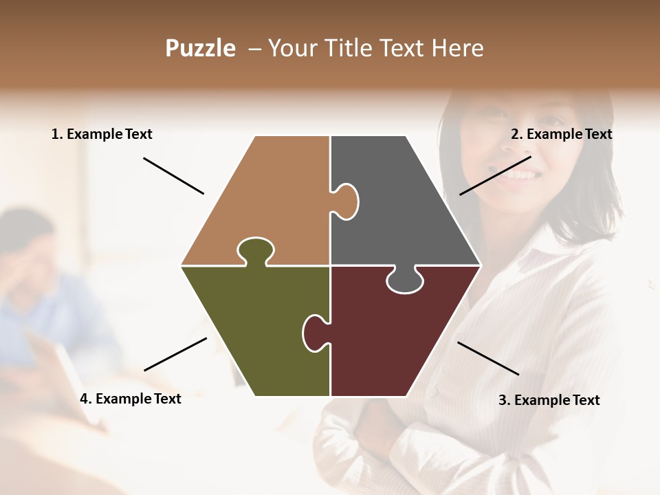 Corporate Happy Three PowerPoint Template