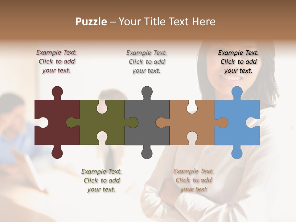 Corporate Happy Three PowerPoint Template