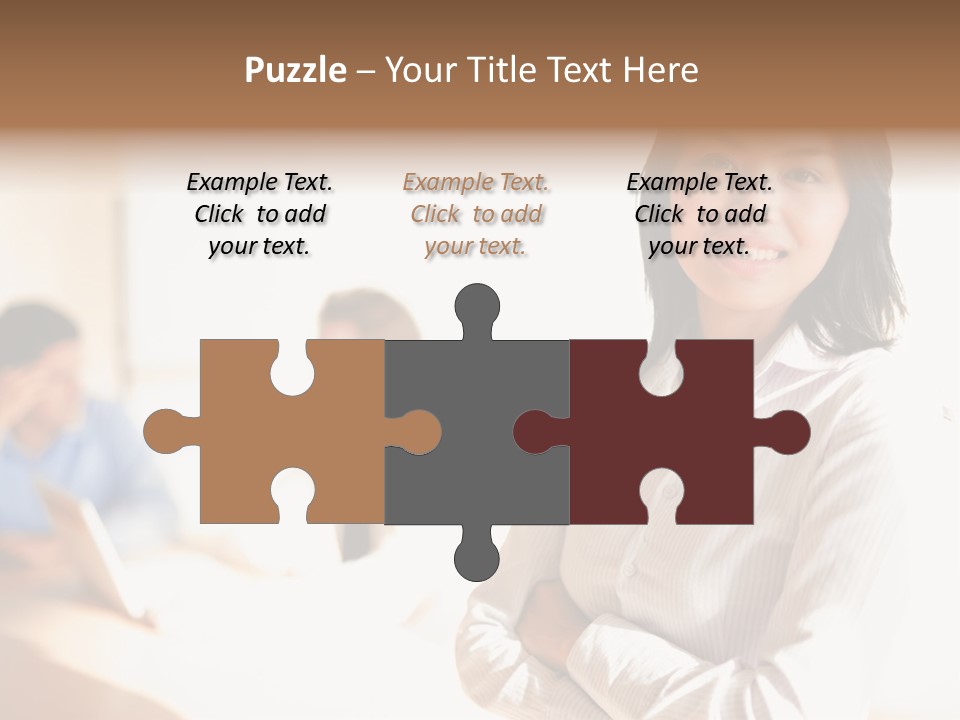 Corporate Happy Three PowerPoint Template