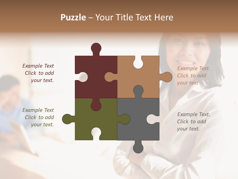 Corporate Happy Three PowerPoint Template