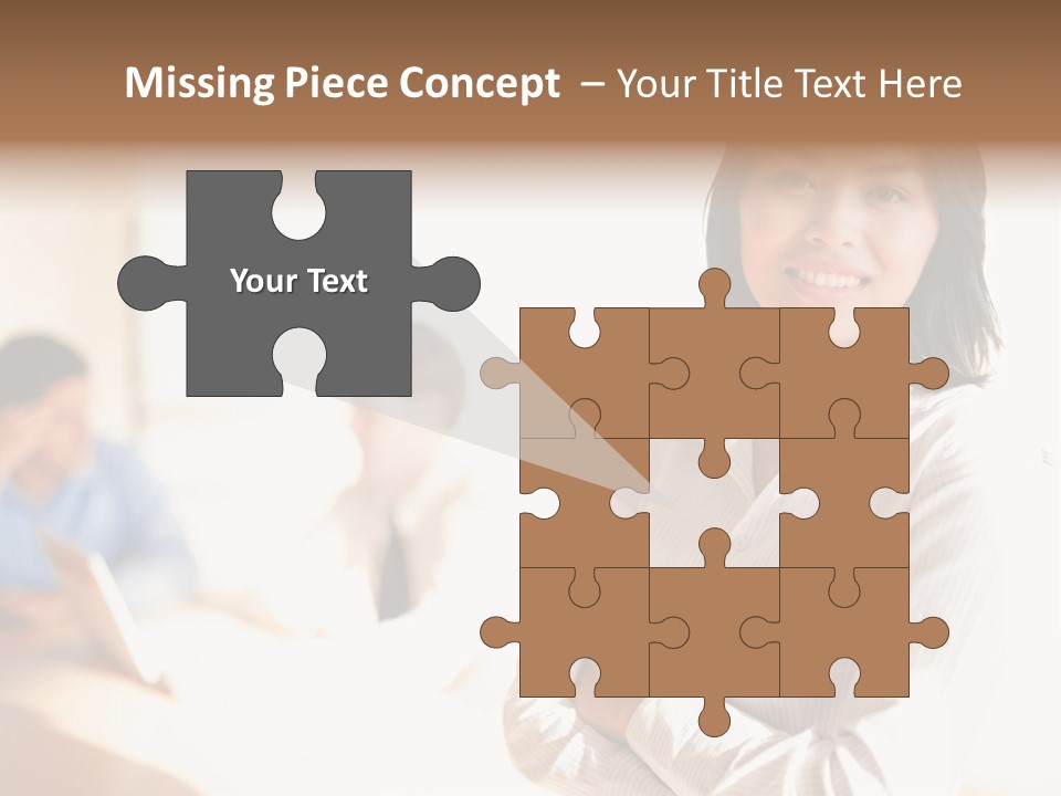 Corporate Happy Three PowerPoint Template