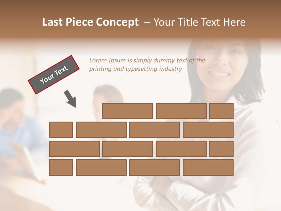 Corporate Happy Three PowerPoint Template