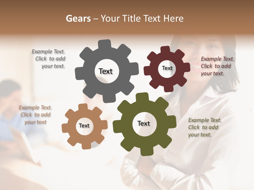 Corporate Happy Three PowerPoint Template