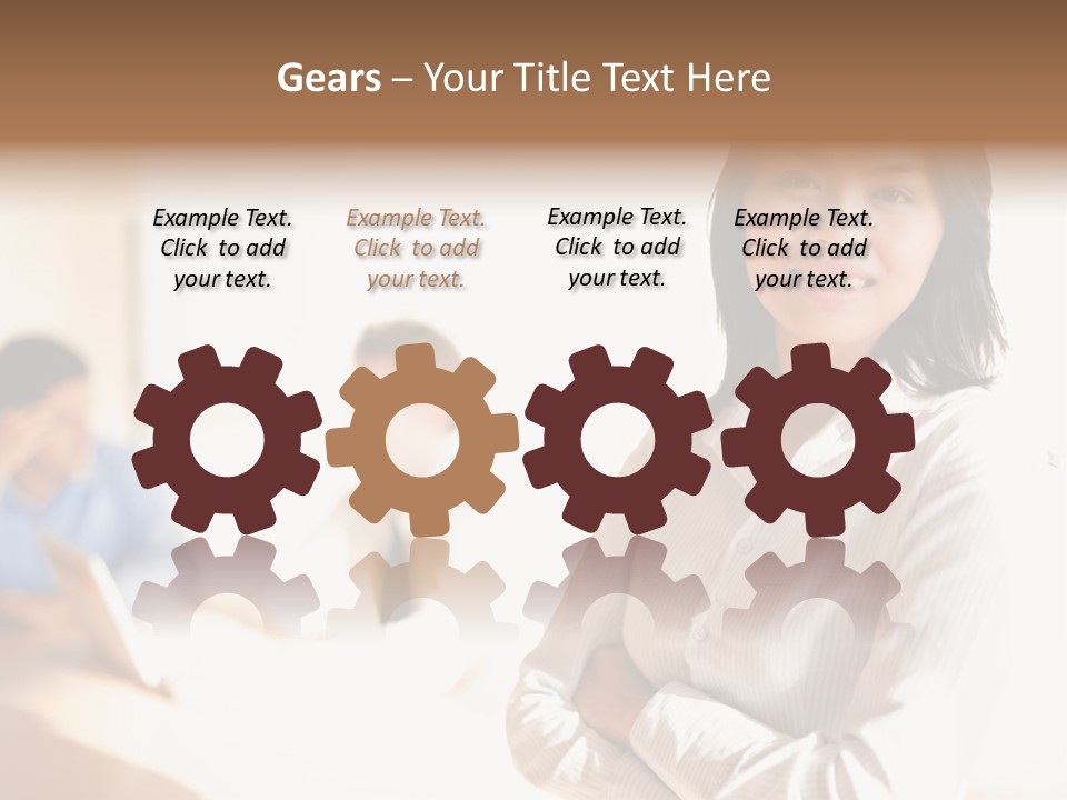 Corporate Happy Three PowerPoint Template