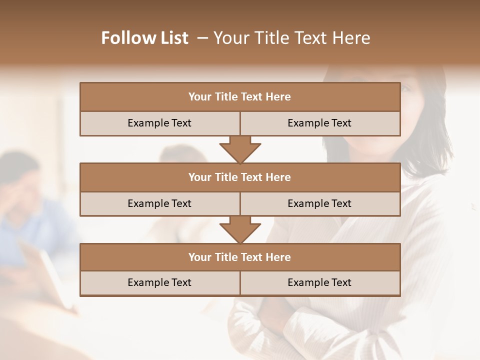 Corporate Happy Three PowerPoint Template