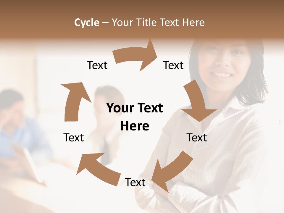 Corporate Happy Three PowerPoint Template