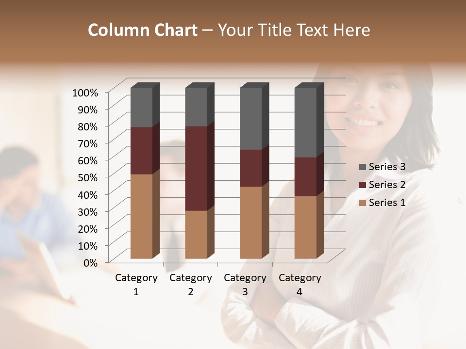 Corporate Happy Three PowerPoint Template