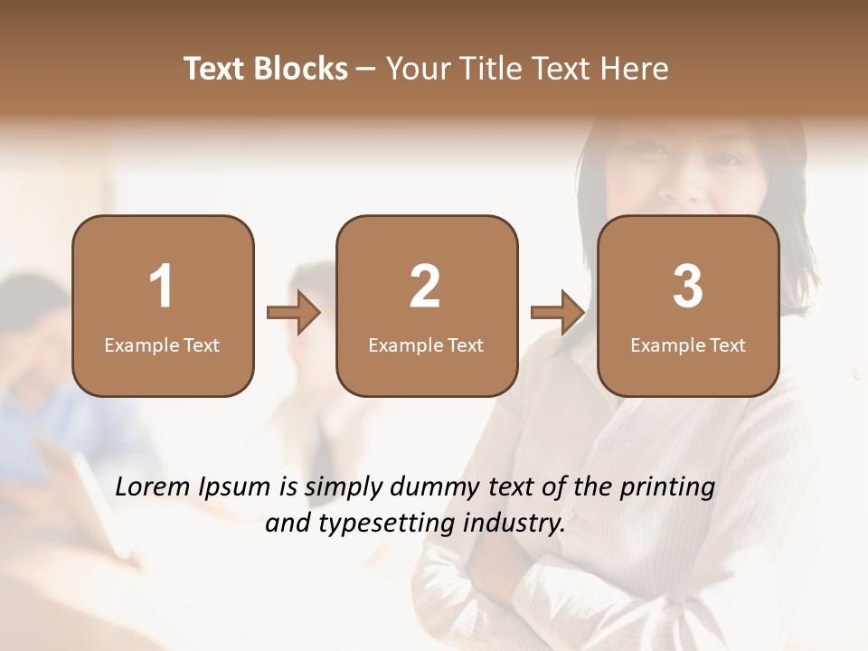 Corporate Happy Three PowerPoint Template