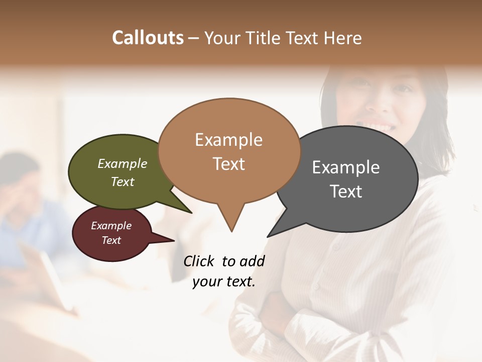 Corporate Happy Three PowerPoint Template