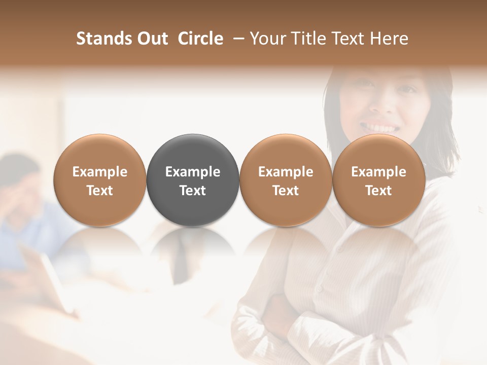 Corporate Happy Three PowerPoint Template