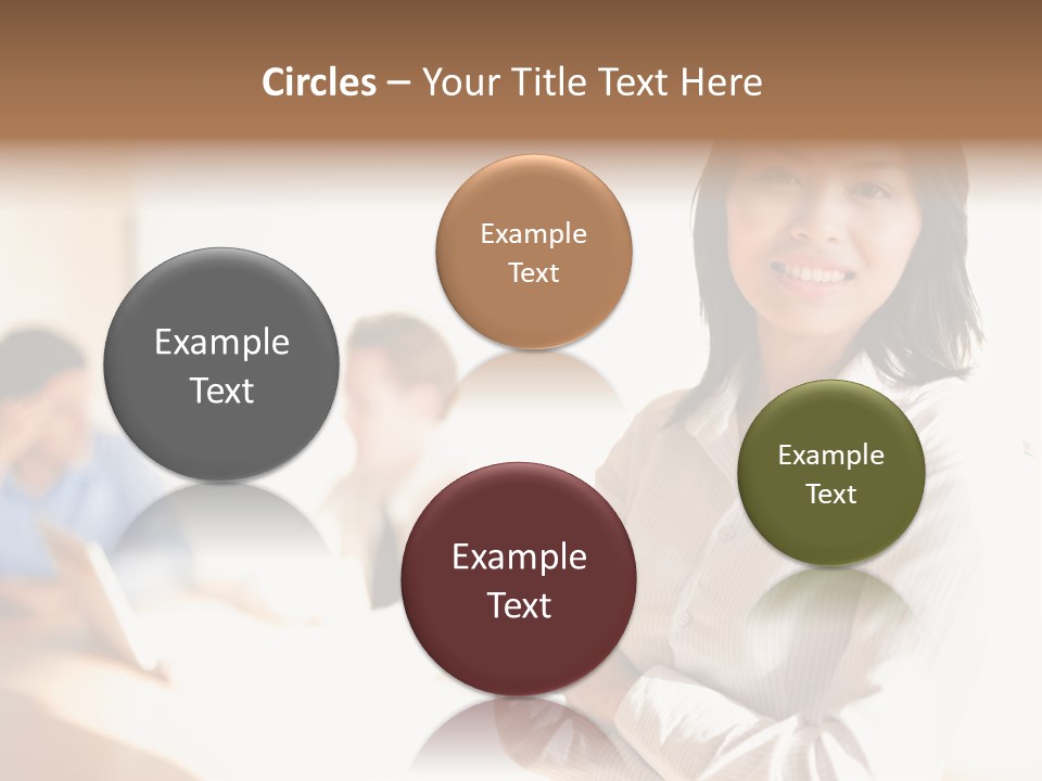 Corporate Happy Three PowerPoint Template