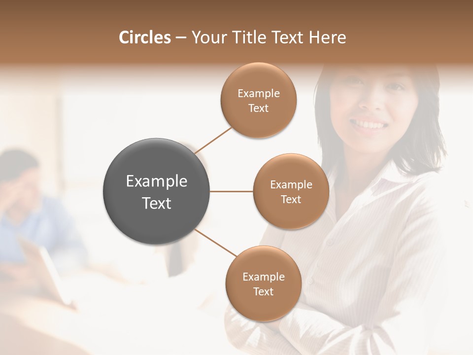 Corporate Happy Three PowerPoint Template