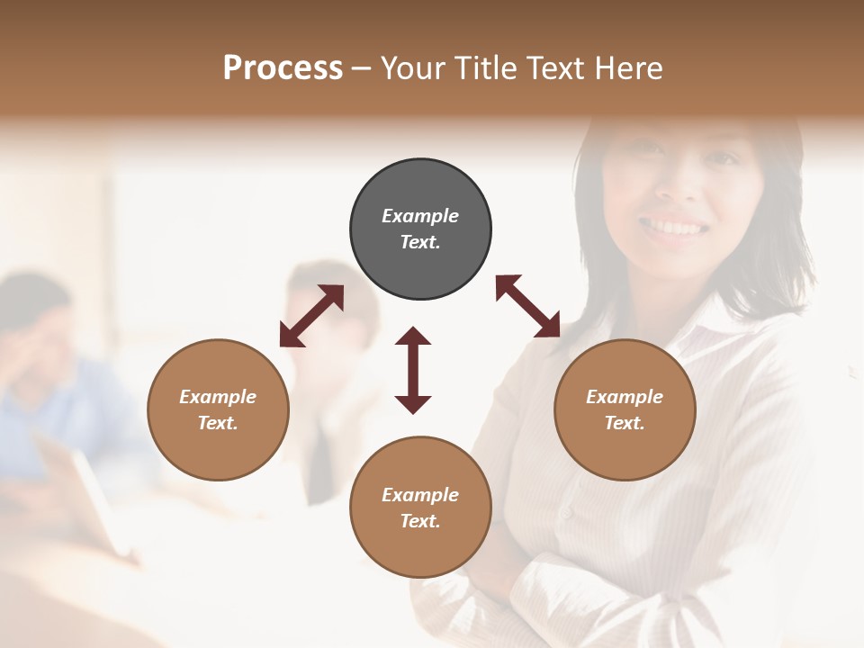 Corporate Happy Three PowerPoint Template