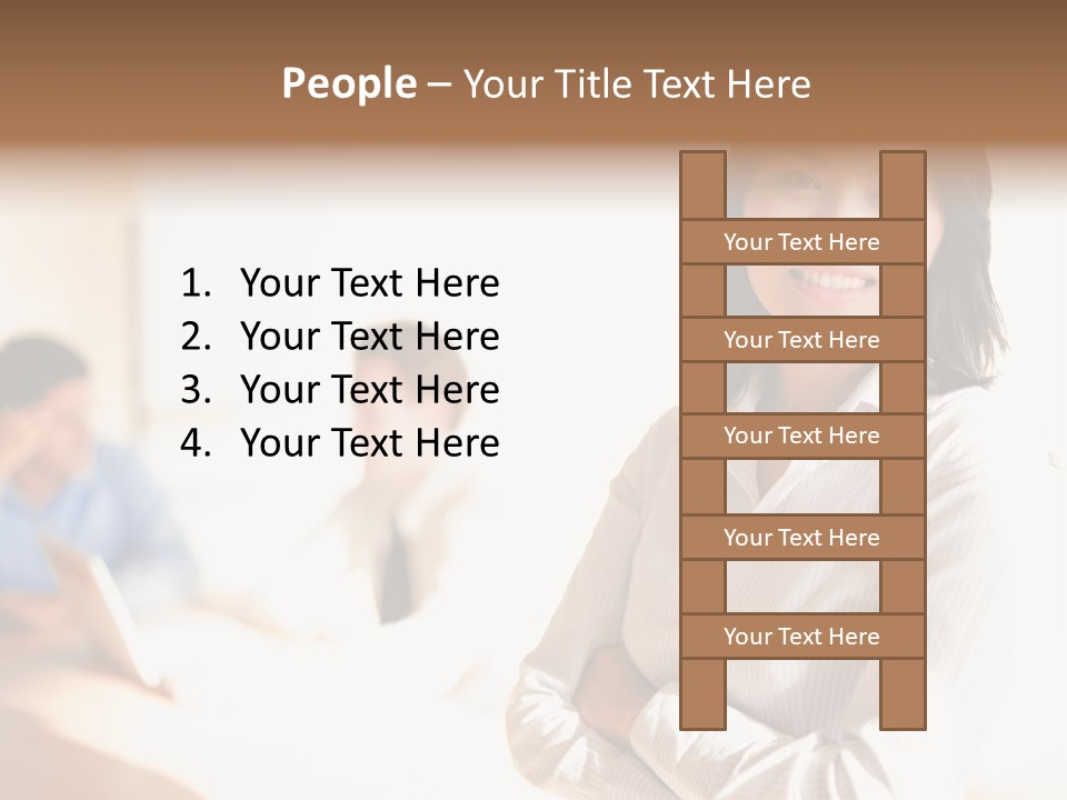 Corporate Happy Three PowerPoint Template