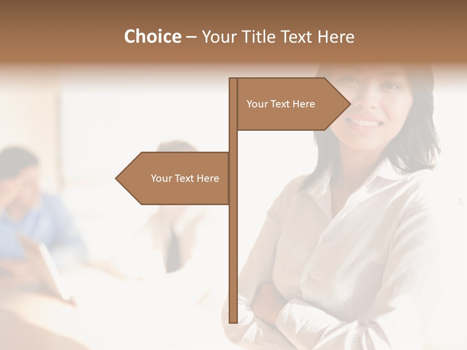 Corporate Happy Three PowerPoint Template