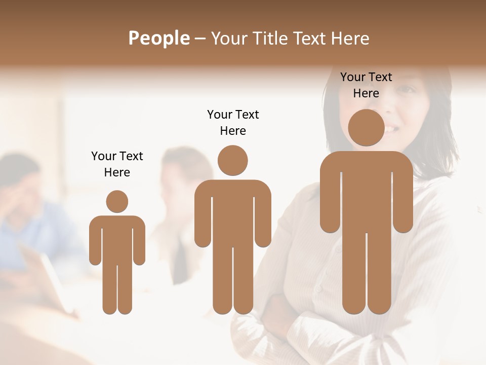 Corporate Happy Three PowerPoint Template