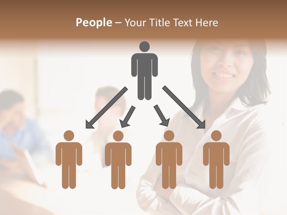 Corporate Happy Three PowerPoint Template