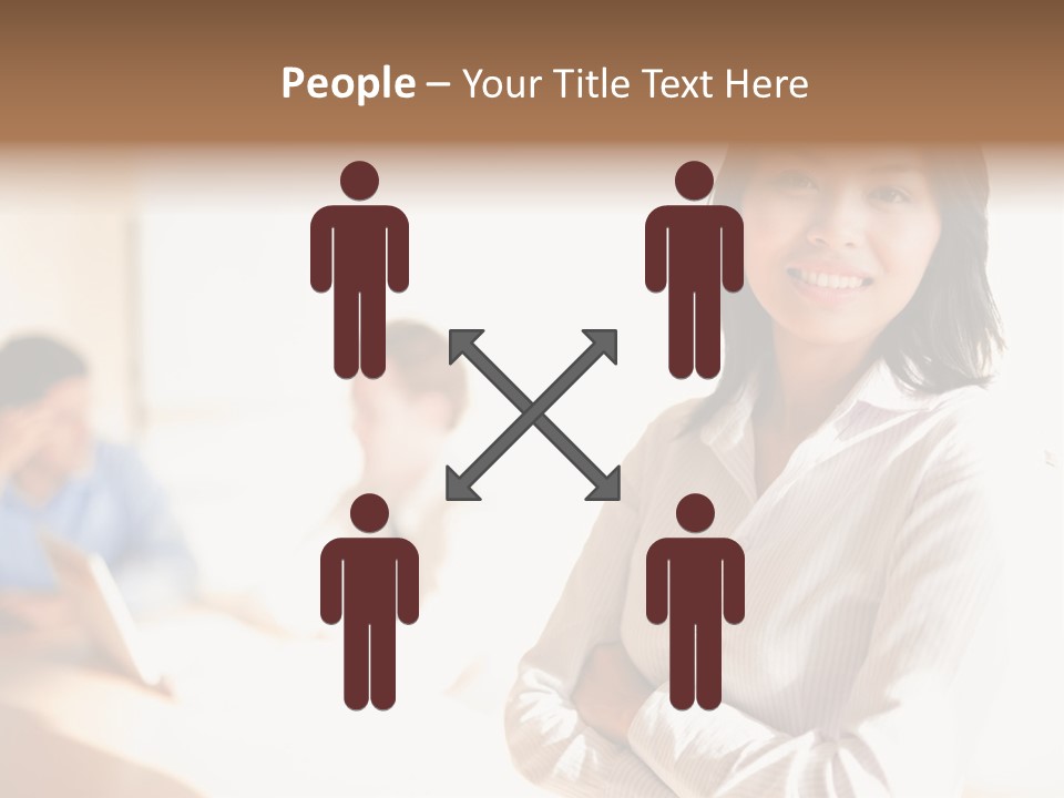 Corporate Happy Three PowerPoint Template