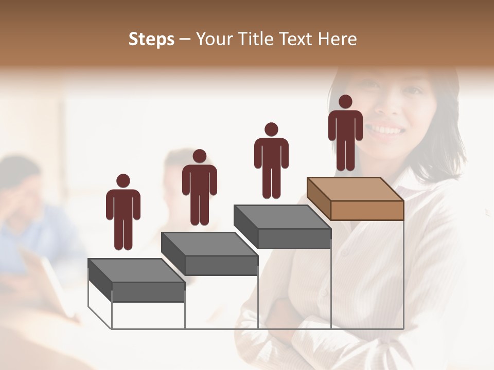 Corporate Happy Three PowerPoint Template