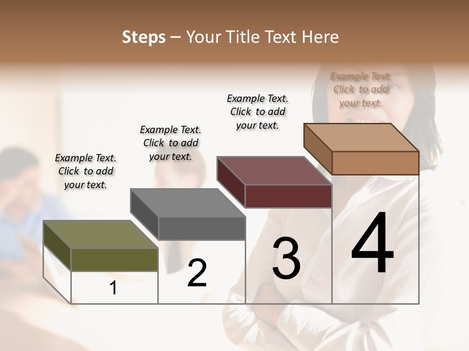 Corporate Happy Three PowerPoint Template