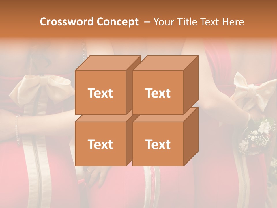 Dress Bloom Marriage PowerPoint Template