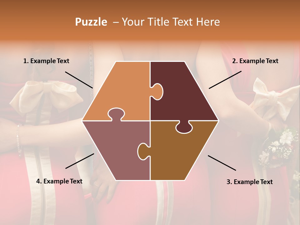 Dress Bloom Marriage PowerPoint Template