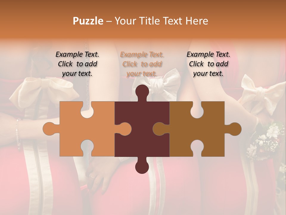 Dress Bloom Marriage PowerPoint Template