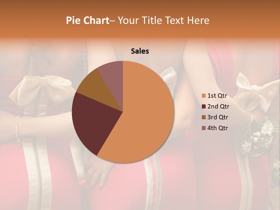 Dress Bloom Marriage PowerPoint Template