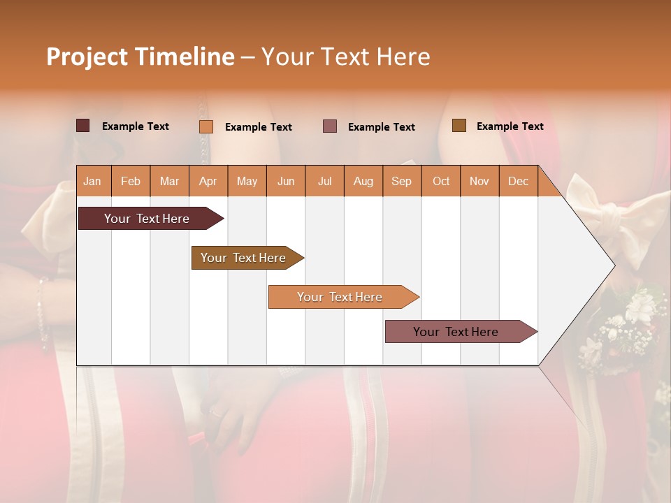 Dress Bloom Marriage PowerPoint Template