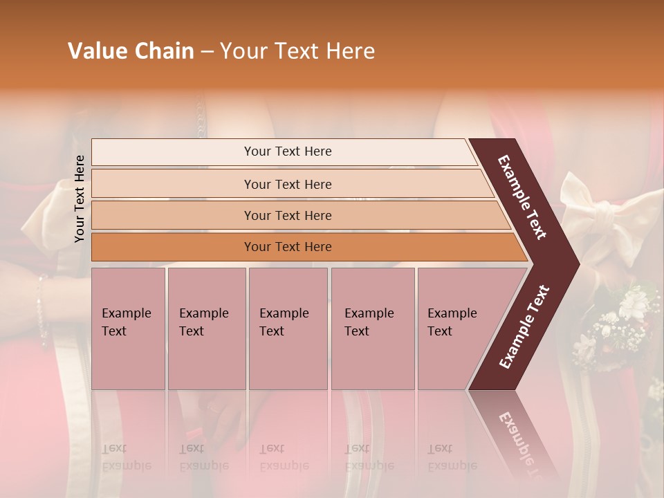 Dress Bloom Marriage PowerPoint Template