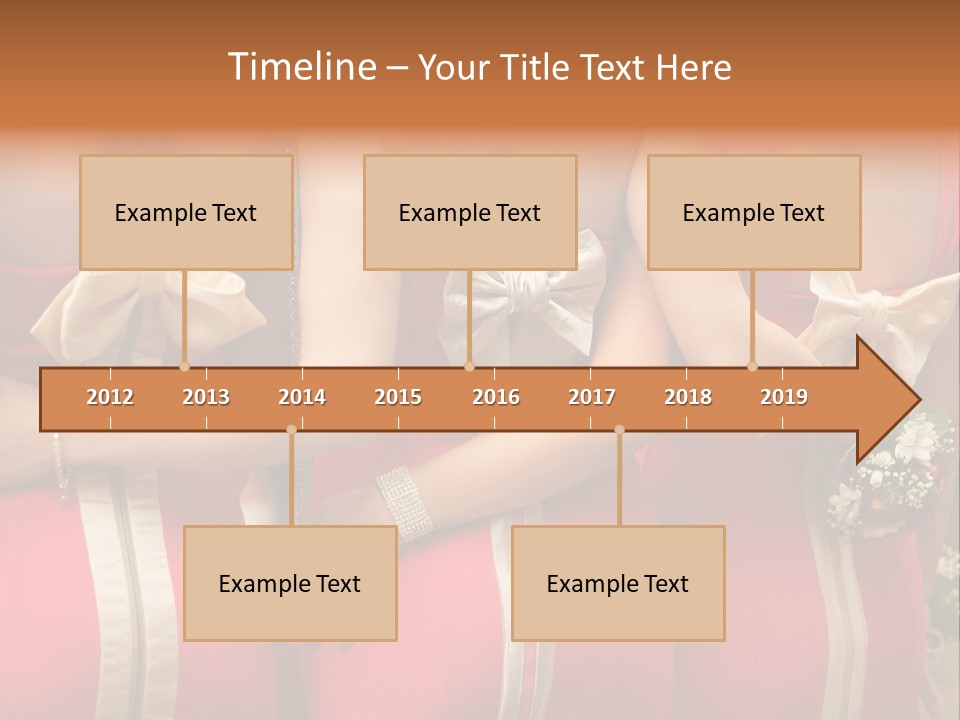 Dress Bloom Marriage PowerPoint Template