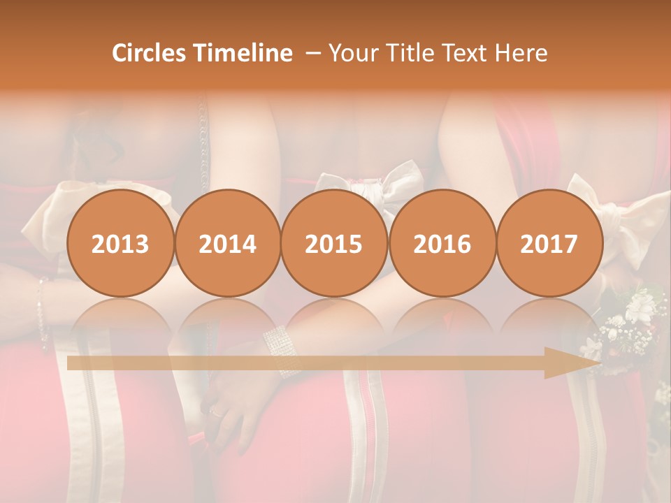 Dress Bloom Marriage PowerPoint Template