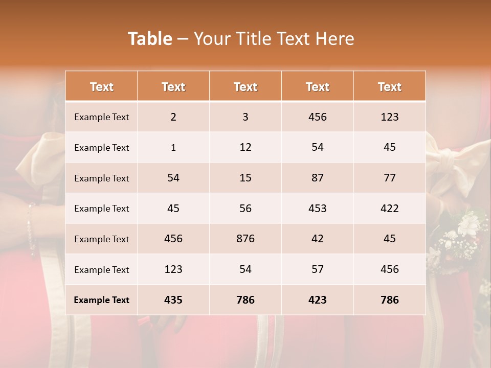 Dress Bloom Marriage PowerPoint Template