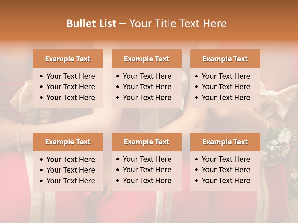 Dress Bloom Marriage PowerPoint Template