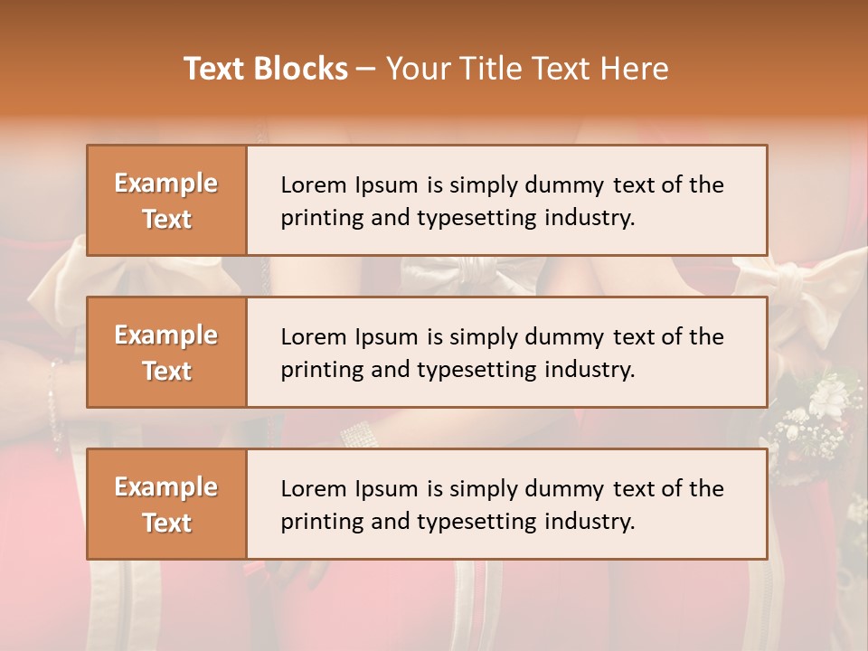Dress Bloom Marriage PowerPoint Template