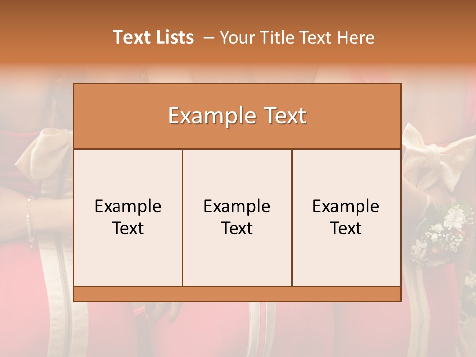 Dress Bloom Marriage PowerPoint Template