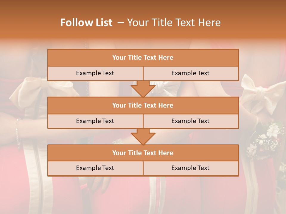 Dress Bloom Marriage PowerPoint Template