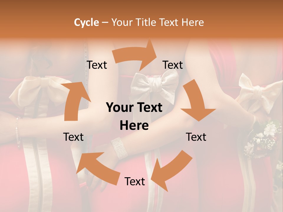 Dress Bloom Marriage PowerPoint Template