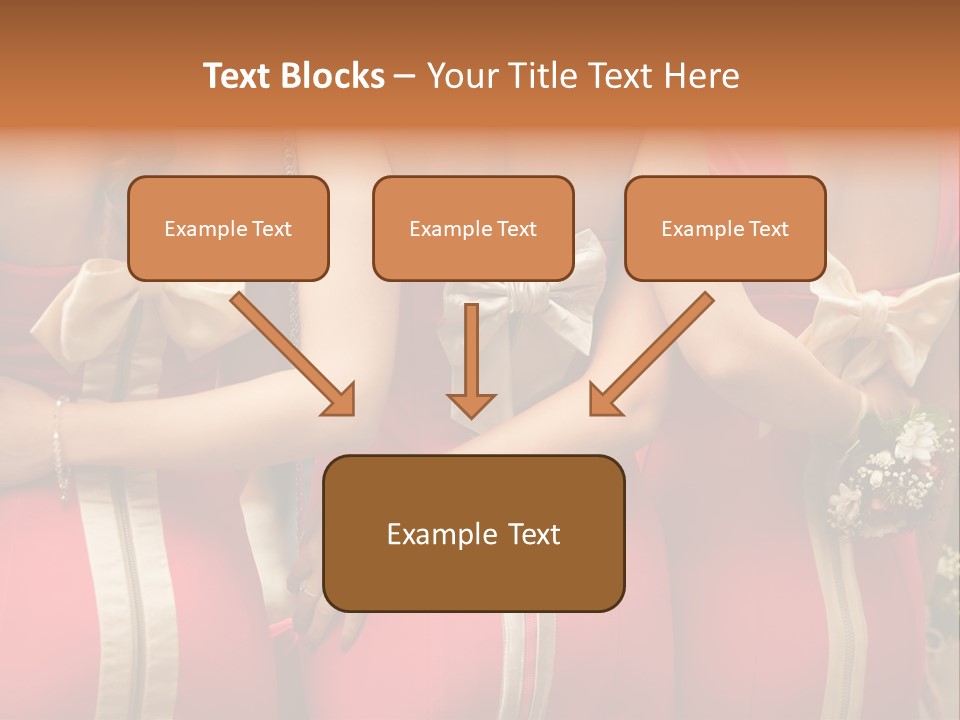Dress Bloom Marriage PowerPoint Template