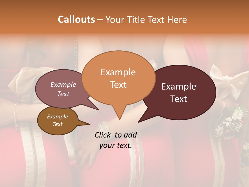 Dress Bloom Marriage PowerPoint Template