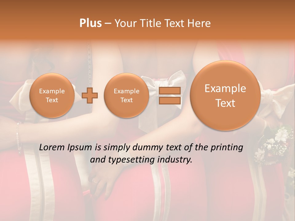 Dress Bloom Marriage PowerPoint Template